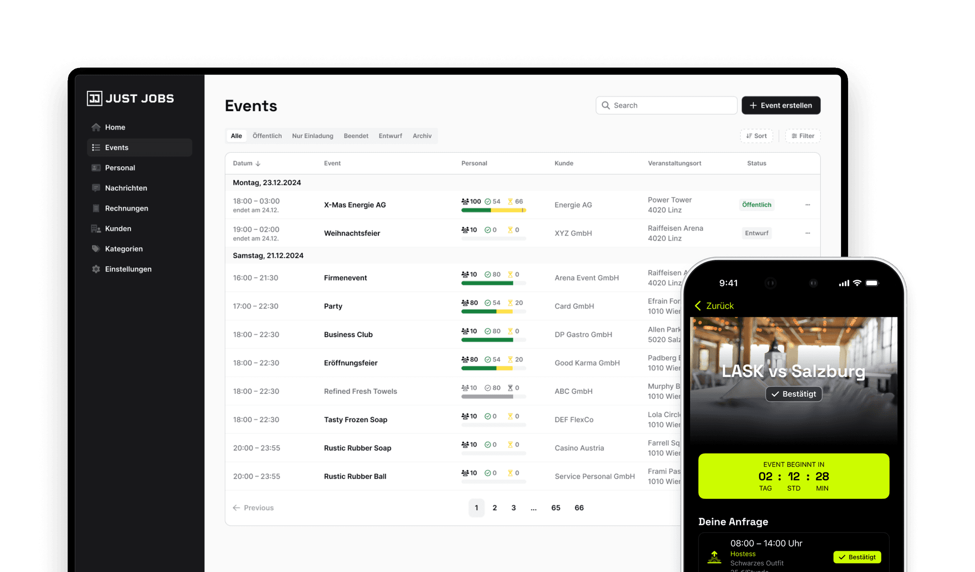 Just Jobs Plattform